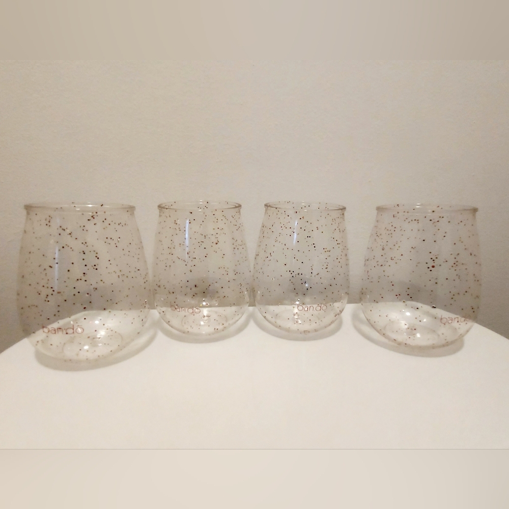 Set of 4 Stemless Wine Glass